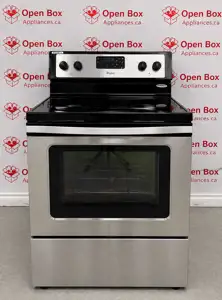 Whirlpool Used Whirlpool 30” Freestanding Glass Top Stove YWFE510S0AS0 For Sale