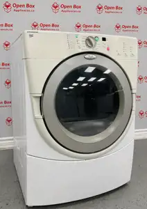 Used Whirlpool Duet Electric 27” Stackable Dryer YGEW9250PW1 For Sale