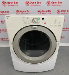 Used Whirlpool Duet Electric 27” Stackable Dryer YGEW9250PW1 For Sale
